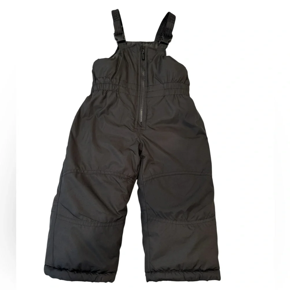 Carter's Unisex Toddler Black Snow Bib One Piece 2T